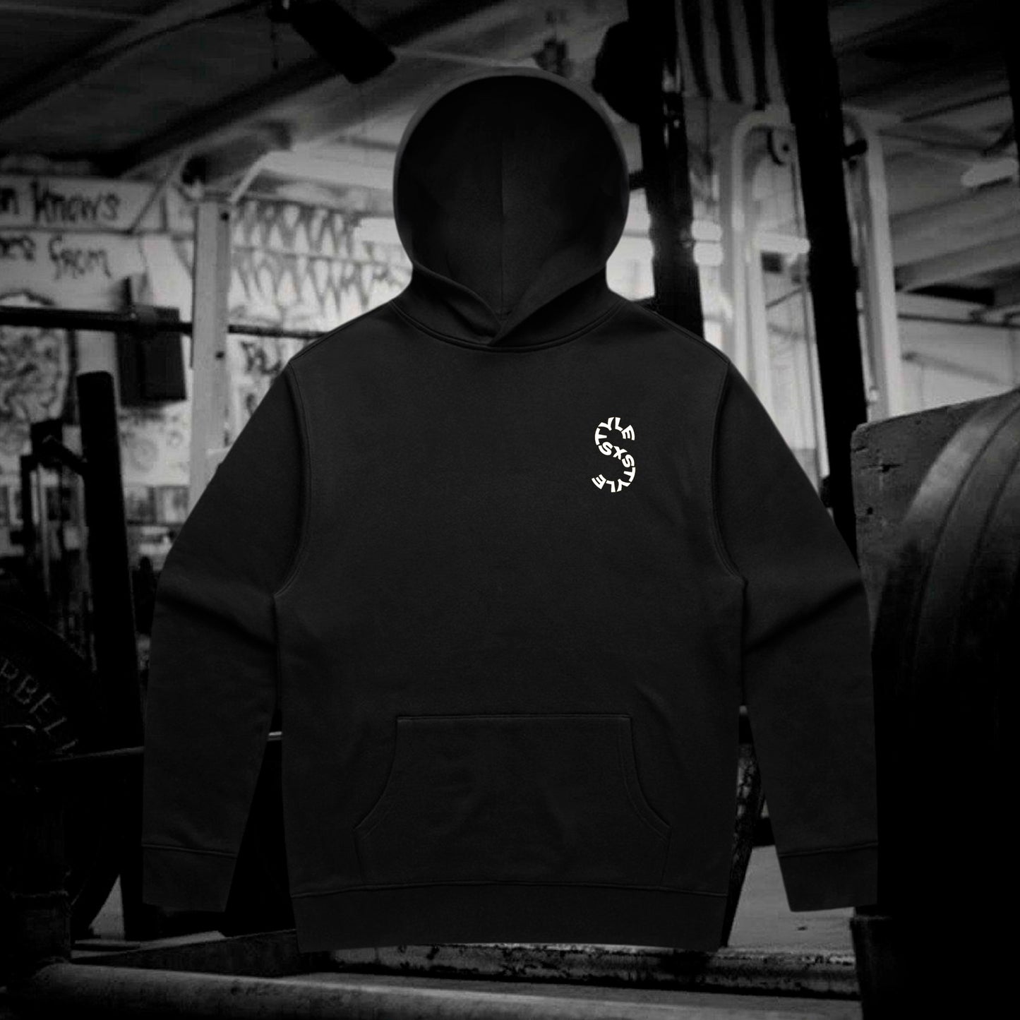 Relaxed XSTYLE Dark Hoodie