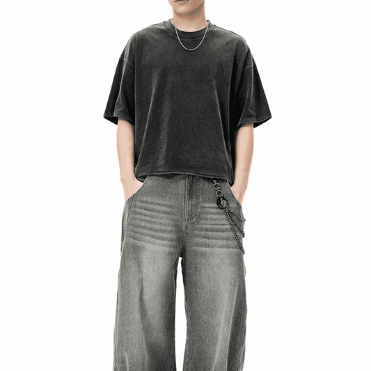 Cropped snow XSTYLE T-shirt