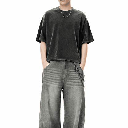 Cropped snow XSTYLE T-shirt
